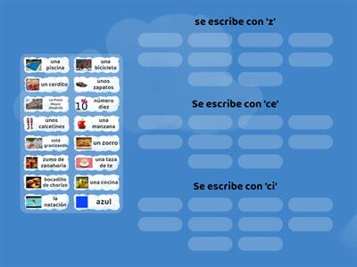 Sonidos z, ce, ci in Spanish