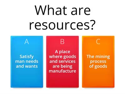 Production and Distribution (Resources)