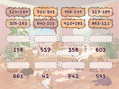 3-digit Subtraction and Addition with Regrouping 3rd grade CBT