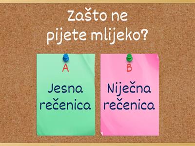 Jesna ili niječna rečenica