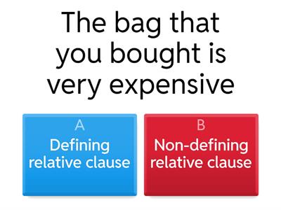 Defining or Non-defining relative clauses?