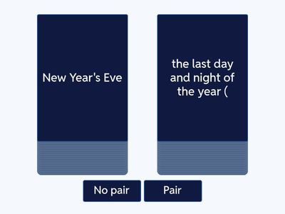 George - Pair/No pair (New Year)