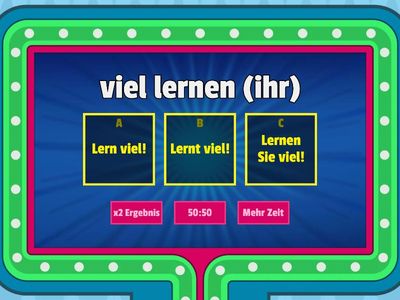 Imperativ 1 - ihr x Sie