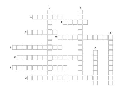 Unit 2 - Daily Routine - křížovka