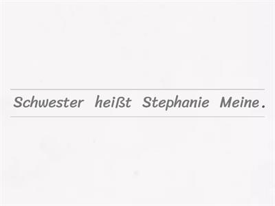 Year 7 German Sentences