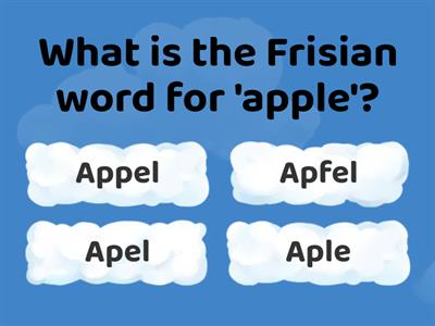 Frisian and English Similar Words Quiz