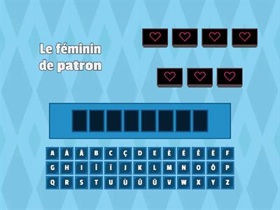 Le féminin (tout)
