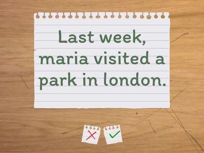 Capital letters practice