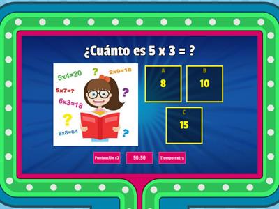  Juego de tablas de multiplicar 