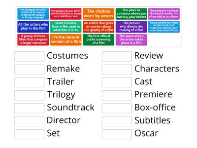 Cinema vocabulary