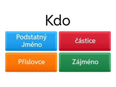 Určování Slovních Druhů - čtvrtá Třída