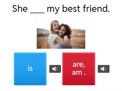 Verb To Be, ( am, are, is ) Grammar Practice.