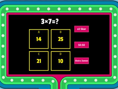 3.sınıf matematik çarpma