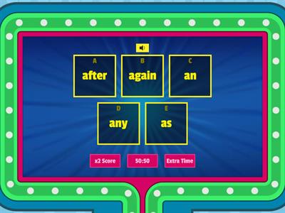 Lvl 3 - Gameshow Quiz - 1st Grade