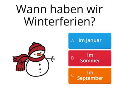  Quiz-Monate und Jahreszeiten