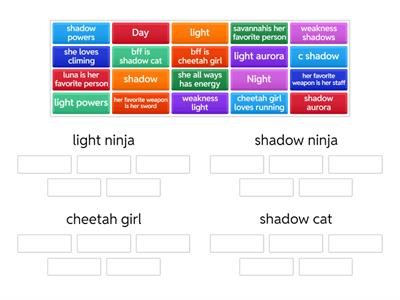 morphing sim. light & shadow types