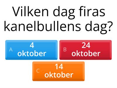 Vad vet du om kanelbullen?