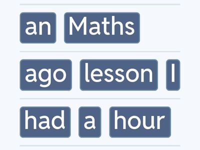 Riordina le parole per formare frasi corrette.