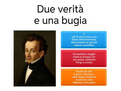 Due verità e una bugia - Leopardi