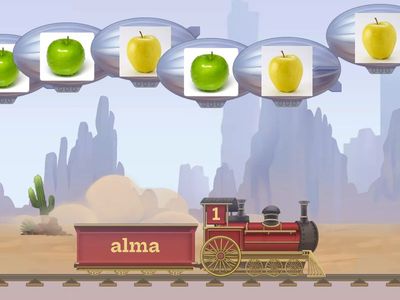 Alma, labda, piros előkészítő