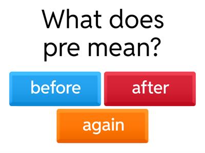 Prefixes
