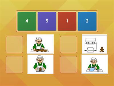 Sequencing the story 'The Gingerbread Man'.