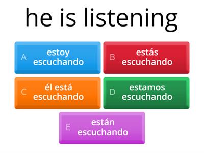 Spanish Present Progressive