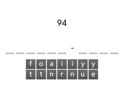 Kid's Box 3 Unit 2 - Spell the numbers