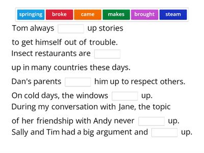 ST9 M2 LIU Pharasal Verbs with UP