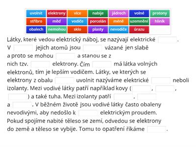 Elektrické vodiče a nevodiče (Fy 6)