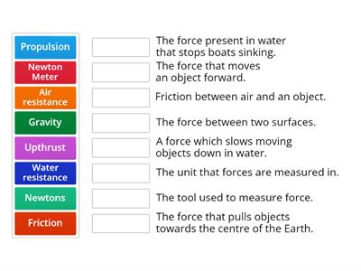 Forces Match Up