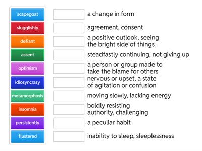 Monsters Vocab