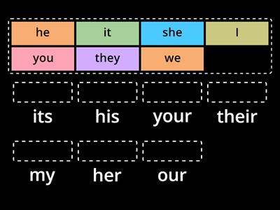 Possessive Adjectives