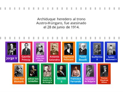 Personajes importantes de La Gran Guerra