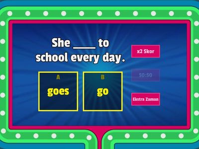 6th - Unit 01 (Life) Geniş Zaman Fiil Çekimi 01