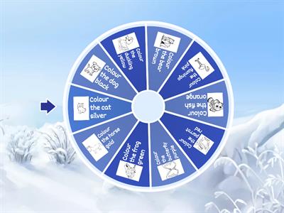 Animal colouring in English 