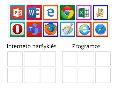 Naršyklės ir programos