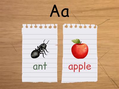 Listening Test - Letters a to z
