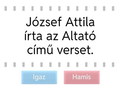 Igaz vagy hamis? (Otthon, család szeretet) 