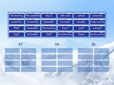 English File Elementary | 4B Prepositions of Time and Place (American)