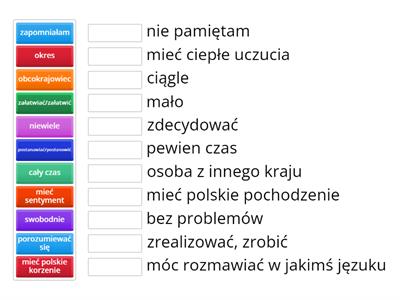 wyrazy do podkastu "Dlaczego uczysz się polskiego?"