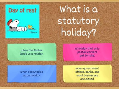 Canada's Statutory Holidays (CLB 3 - LINC Program)