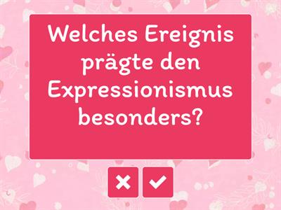 Expressionismus, Avantgarden - Key words