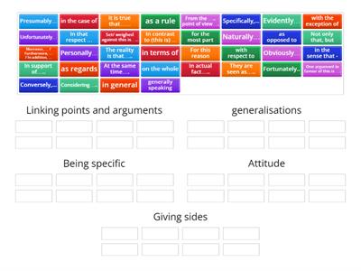 Linking  - CPE Writing part 1 