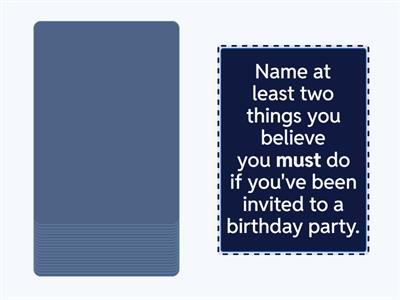 Speaking Cards - Modals