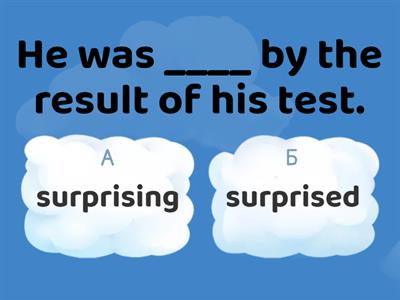 Adjectives ending (-ed/-ing)