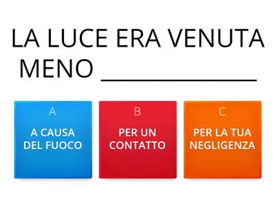 A. logica: complemento di causa ( completa con quello adeguato)