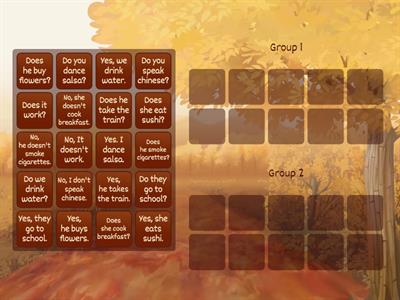 Yes or No Question SIMPLE PRESENT