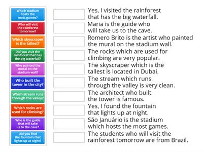 Relative pronoun: who, which and that