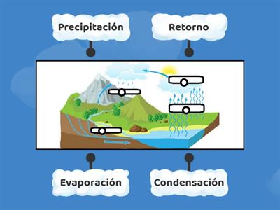 Ciclo del agua: partes